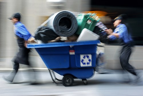 Recycling center accepting old furniture materials